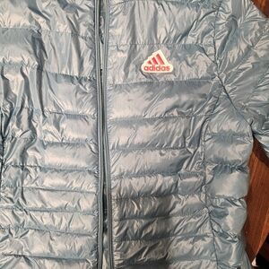 Adidas Light Blue Puffer Jacket